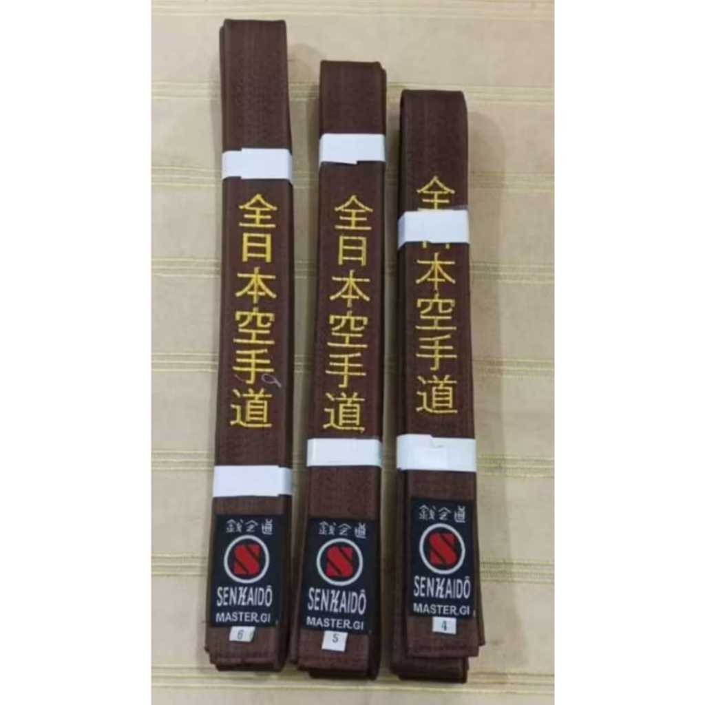 Senkaido, Sabuk Karate Warna Coklat Bordir Master-Gi Senkaido