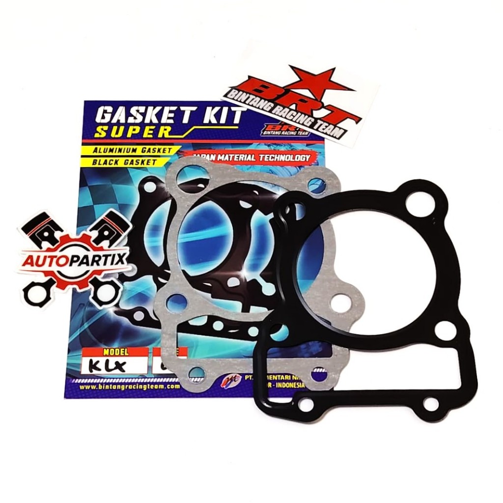 PAKING ATAS BAWAH BRT 66 68 mm KLX 140 KLX 150 DTRACKER 150 GASKET BRT PAKING BLOK HEAD KLX D TRACKE