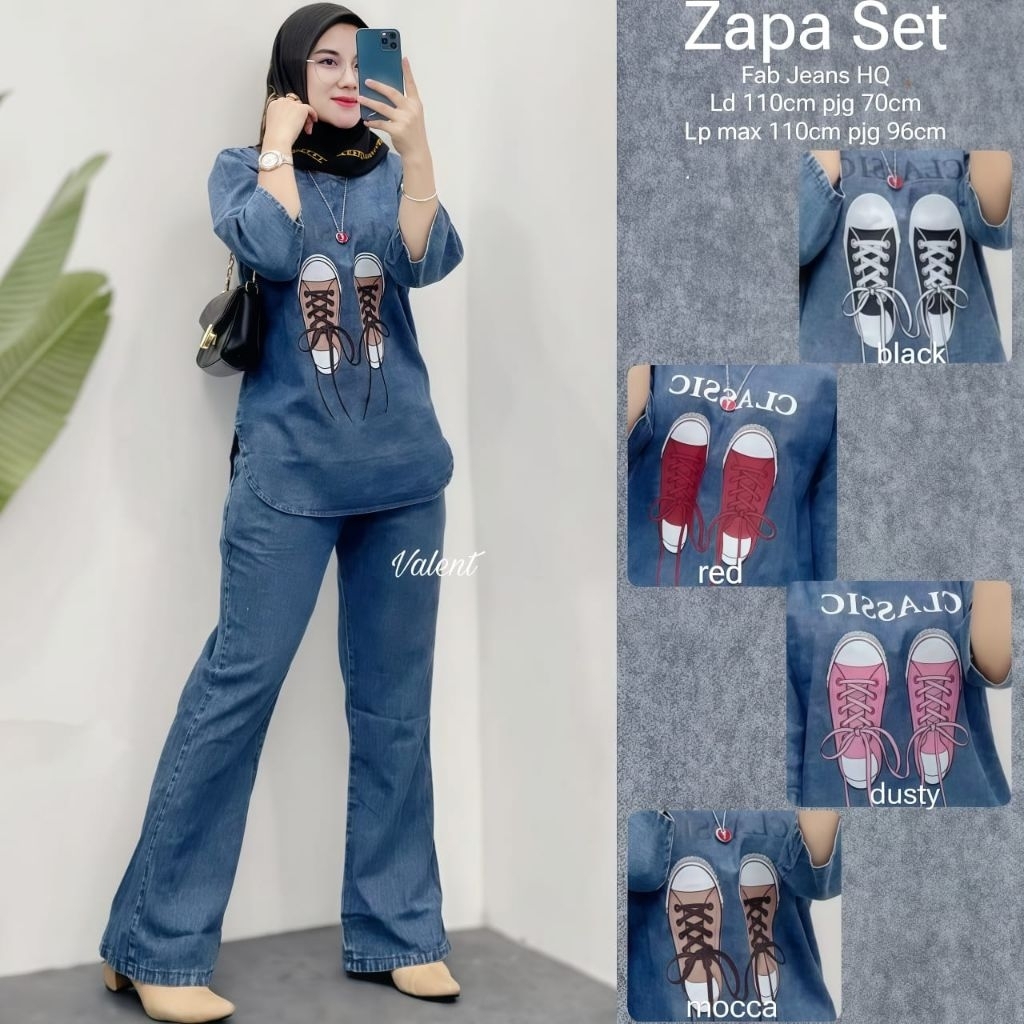 ZAPA SET BY VALENT ORIGINAL BEST SELLER TERMURAH