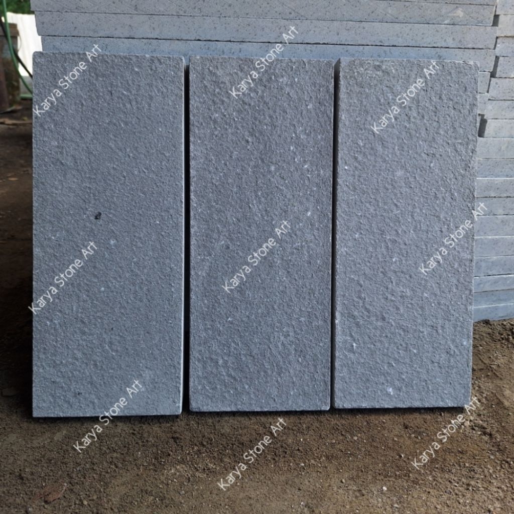 Batu Alam Andesit Brush 15x40 | Andesit Abu2 Tulungagung | Batu Granit Outdoor