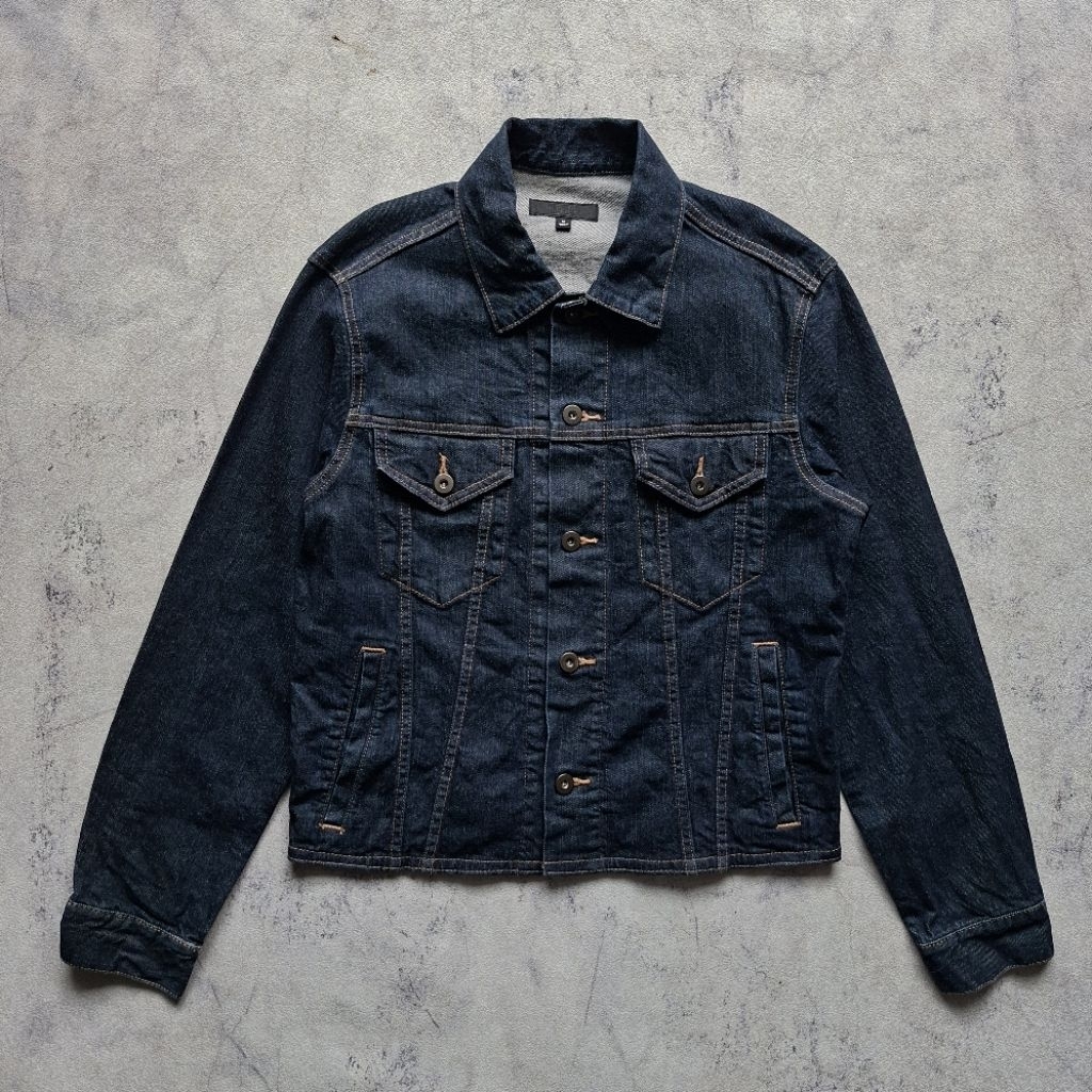 Trucker Denim Women Uniqlo (Blue Indigo)