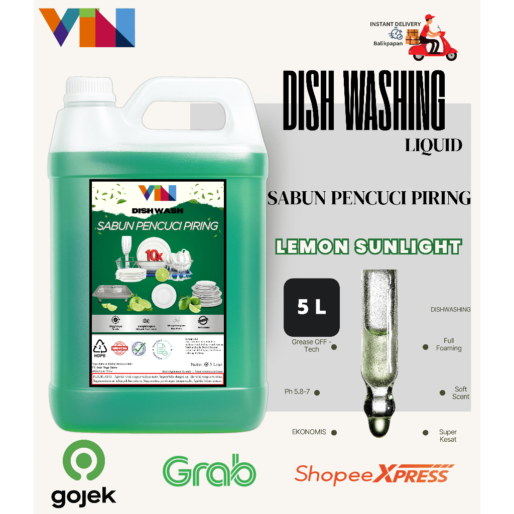 Sabun Cuci Piring 5 Liter Piring Sabun Cuci Piring PROFESSIONAL 5 liter Bersih