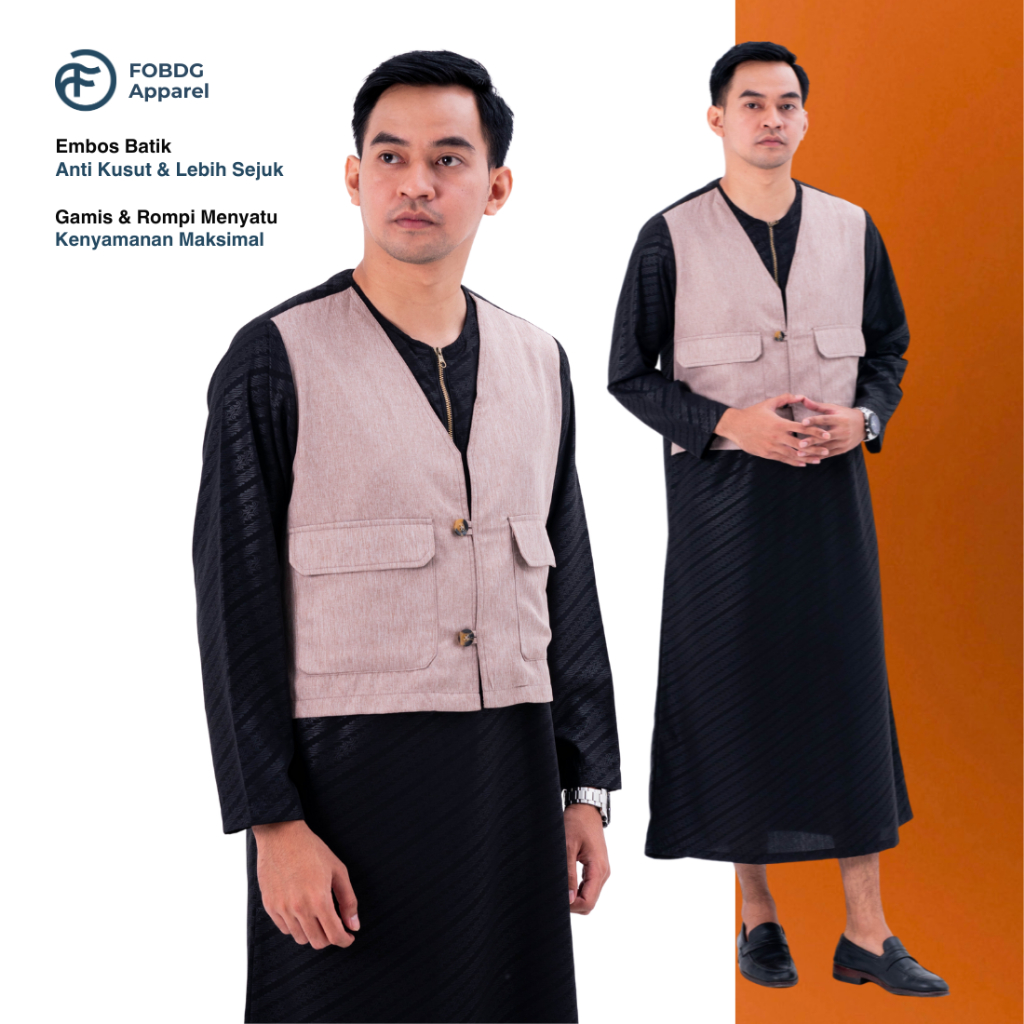 FOBDG Gamis Rompi Bungur Pria