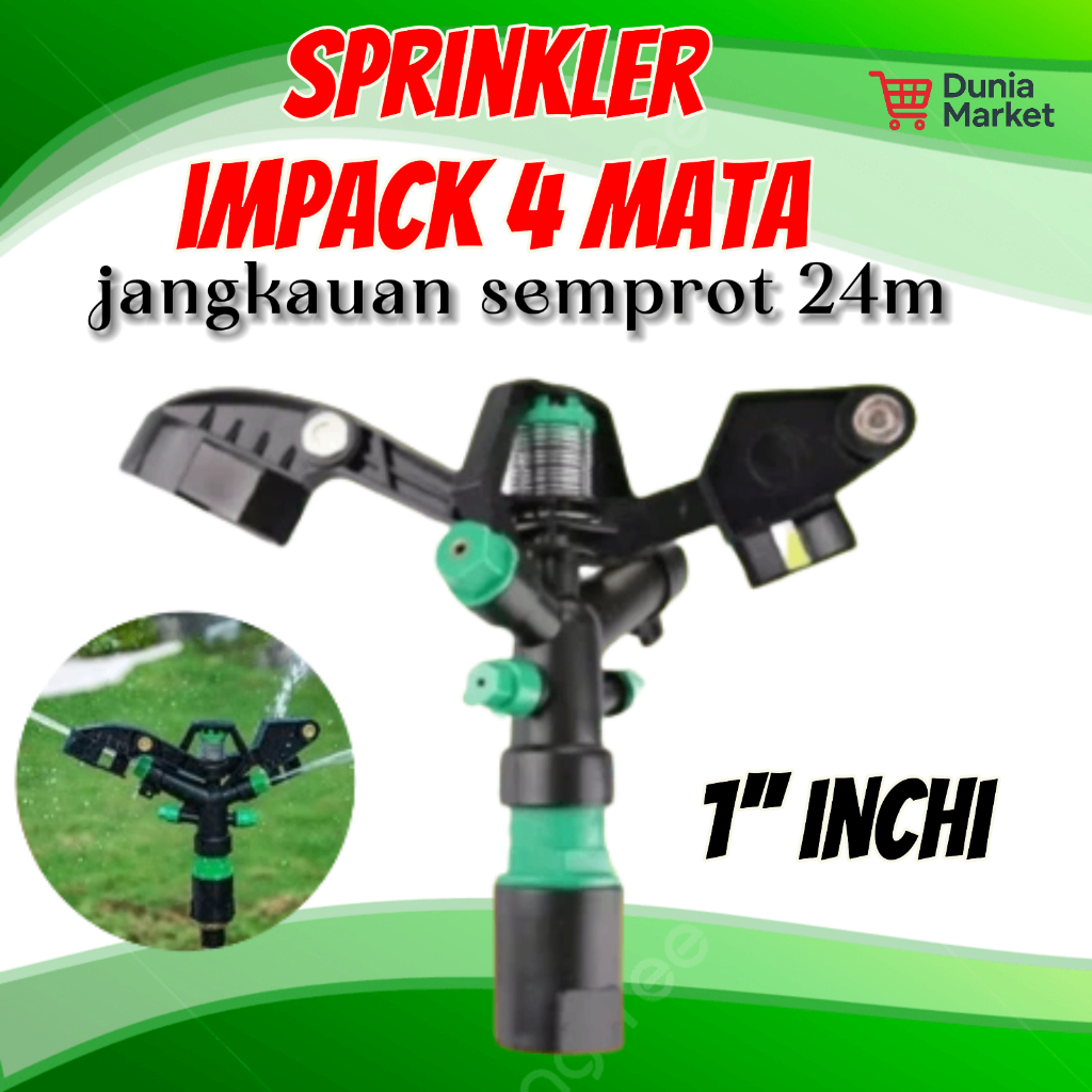 SPRINKLER BIG GUN 1 INCH SPRINKLER RAIN NOZZLE 4 ARAH IMPACK DUNIAMARKET
