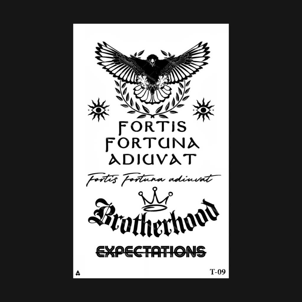 TM-Sticker tattoo temporary semi permanen Tulisan 09