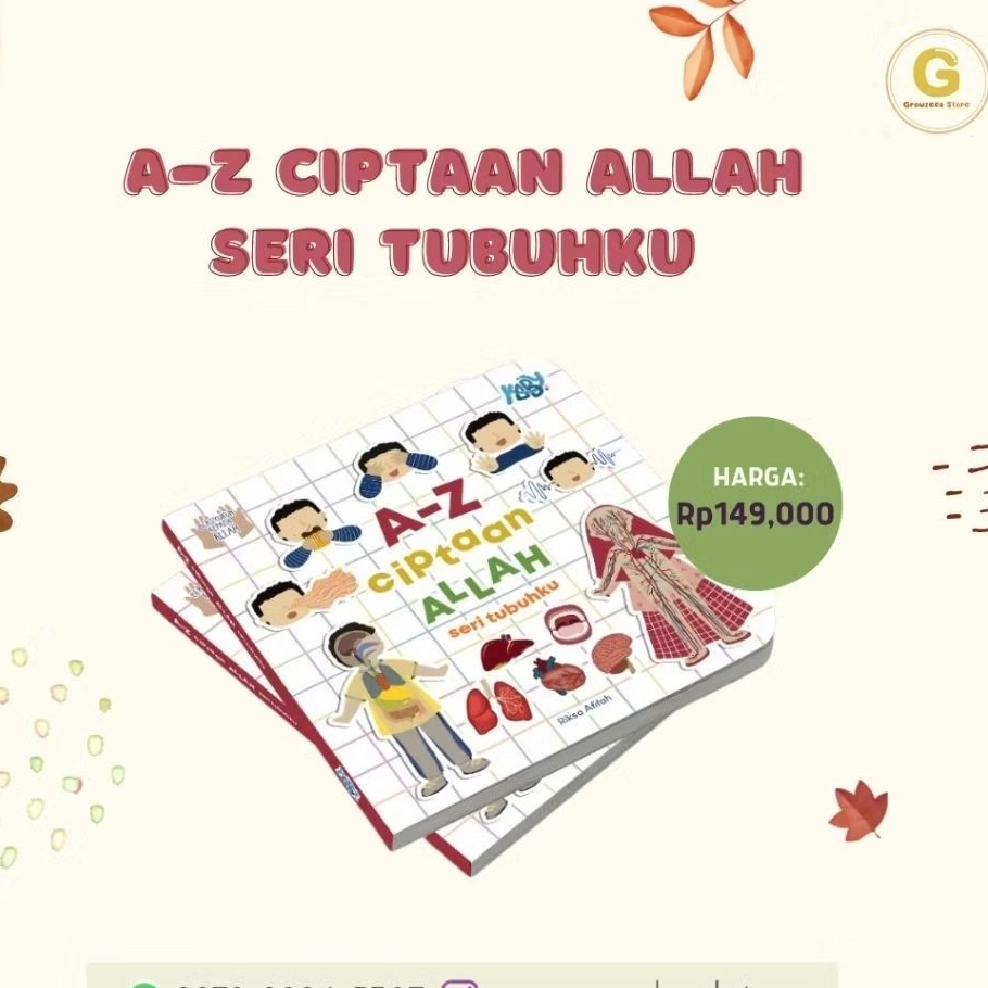 A-Z Ciptaan Allah by Kabybooks (Allah Ciptakan Tubuhku) BONUS PUZZLE INTERAKTIF