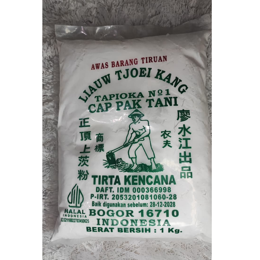 Tepung Tapioka Cap Tani Liauw Tjoei Kang 1000g /1kg