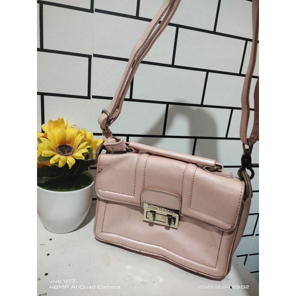 TAS JIMSHONEY PRELOVED WARNA PINK MUDA