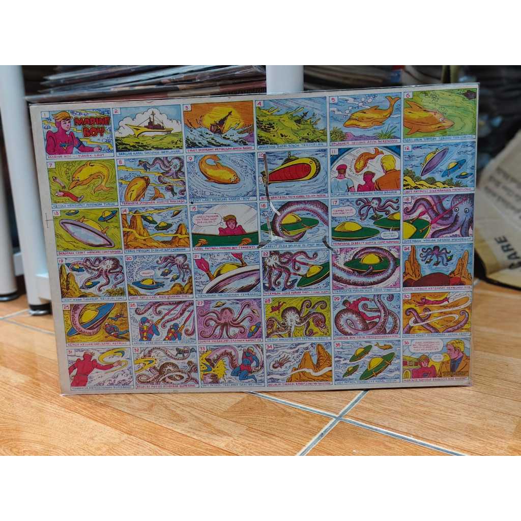 Gambar Umbul Kuno Jadul Th 1980an Marine Boy / Gambar Umbul Jadul