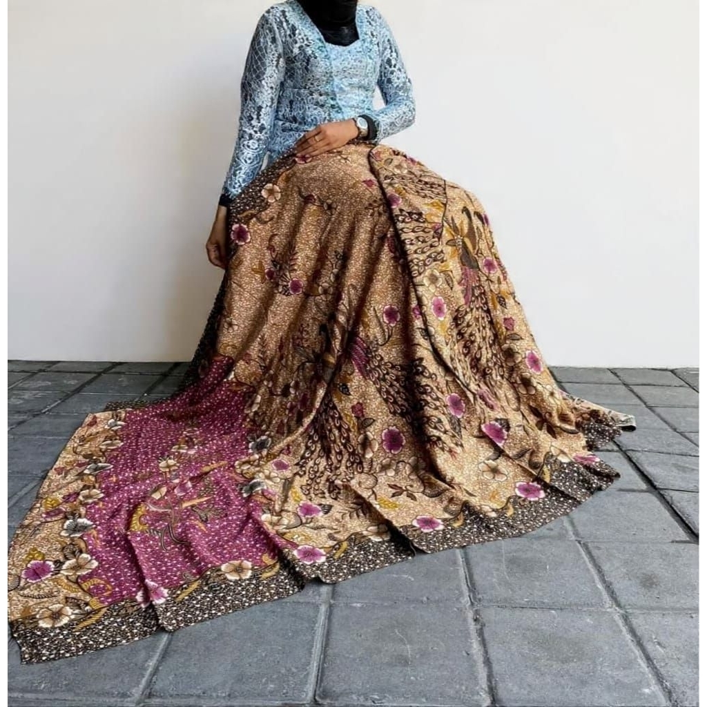 Kamen Paris Sutra ATBM Set Selendang / Kamen Endek Songket Bali Kebaya Wisuda