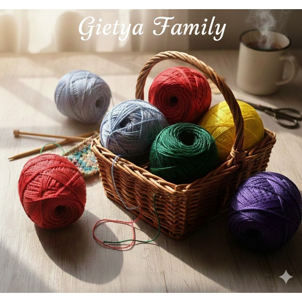 Gietya Family - Benang Rajut Polyester | Benang Rajut D27