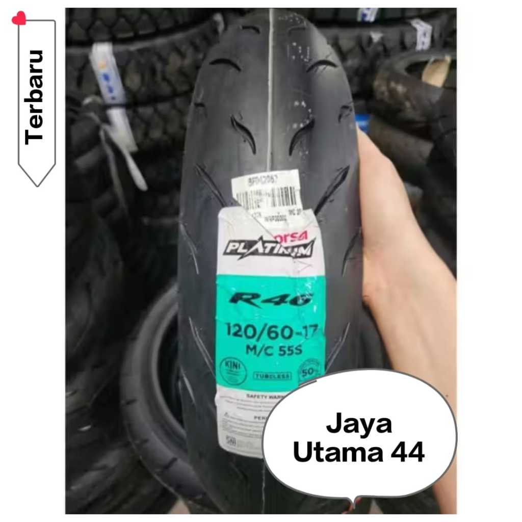 Ban Corsa Platinum 120/60-17 R46 Tubeless Soft Compound Produksi 2025 Terbaru / Corsa R46 120 60 17