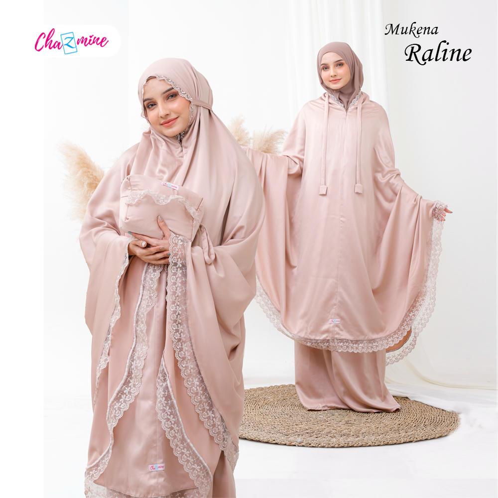 Mukena Dewasa Resleting Jumbo Bahan Adem dan Jatuh Bahan Premium by Chazmine