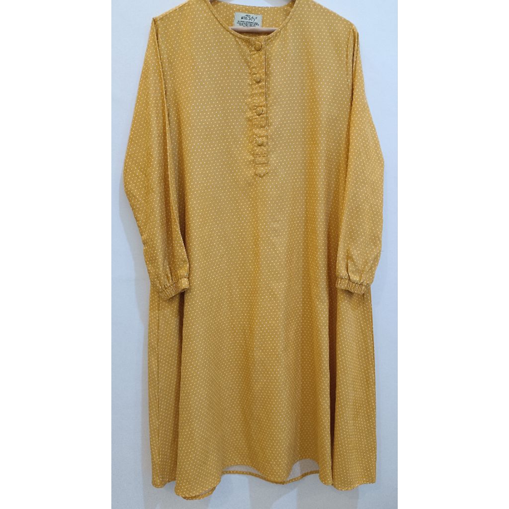 Tunik Polkadot Kuning