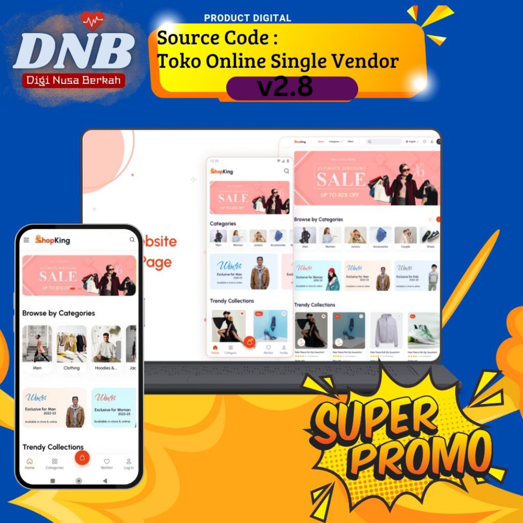 Source Code Toko Online Single Vendor dengan payment gateway Midtrans