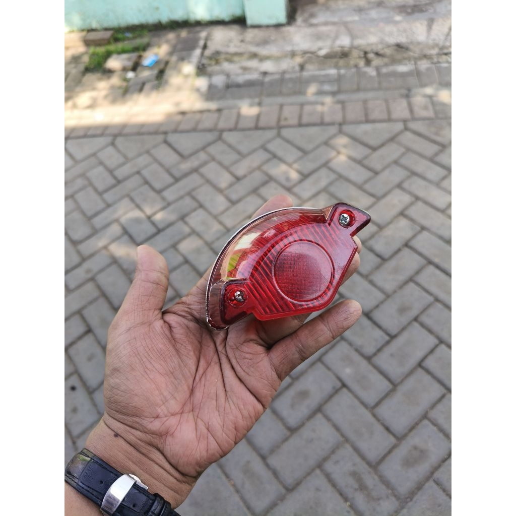 mica lampu setopan kodok /Mica lampu stop kodok/kaca lampu