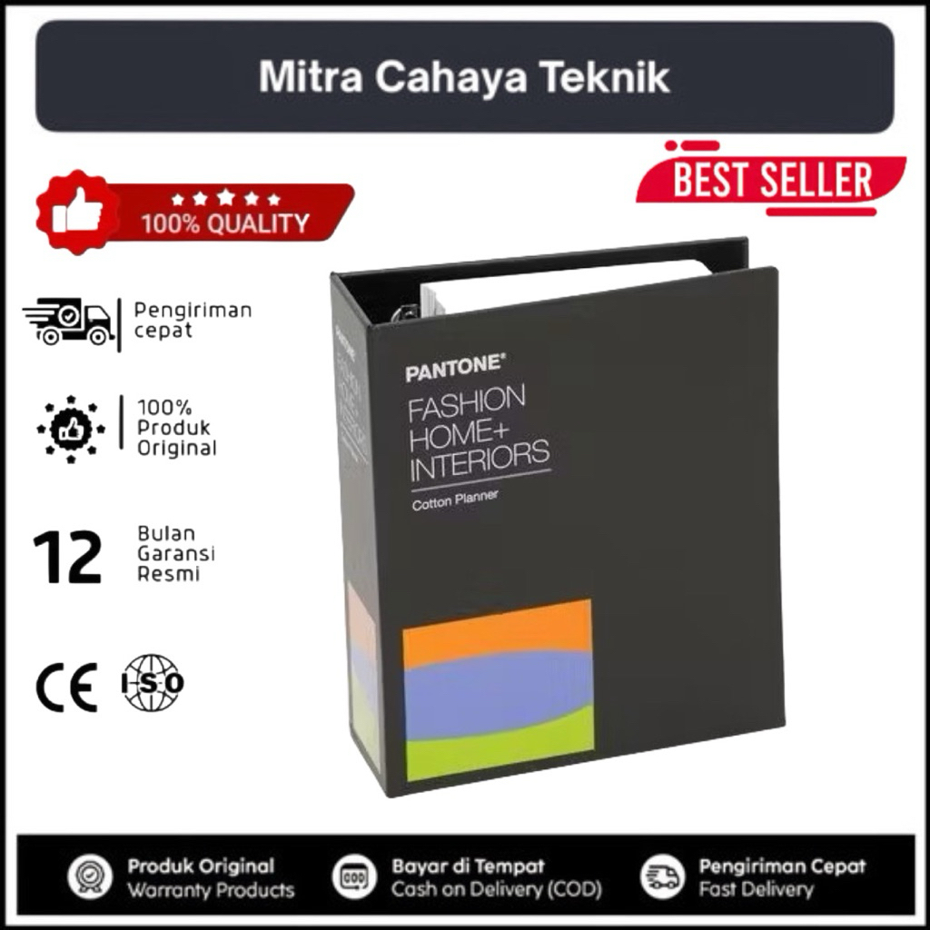 Pantone FHIC300A Cotton Planner TCX – Edisi Terbaru Buku Warna Kain Fashion & Interior