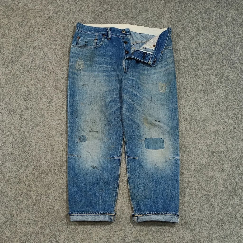 Celana ripped jeans panjang pria SANCA JAPAN size 31 second selvedge