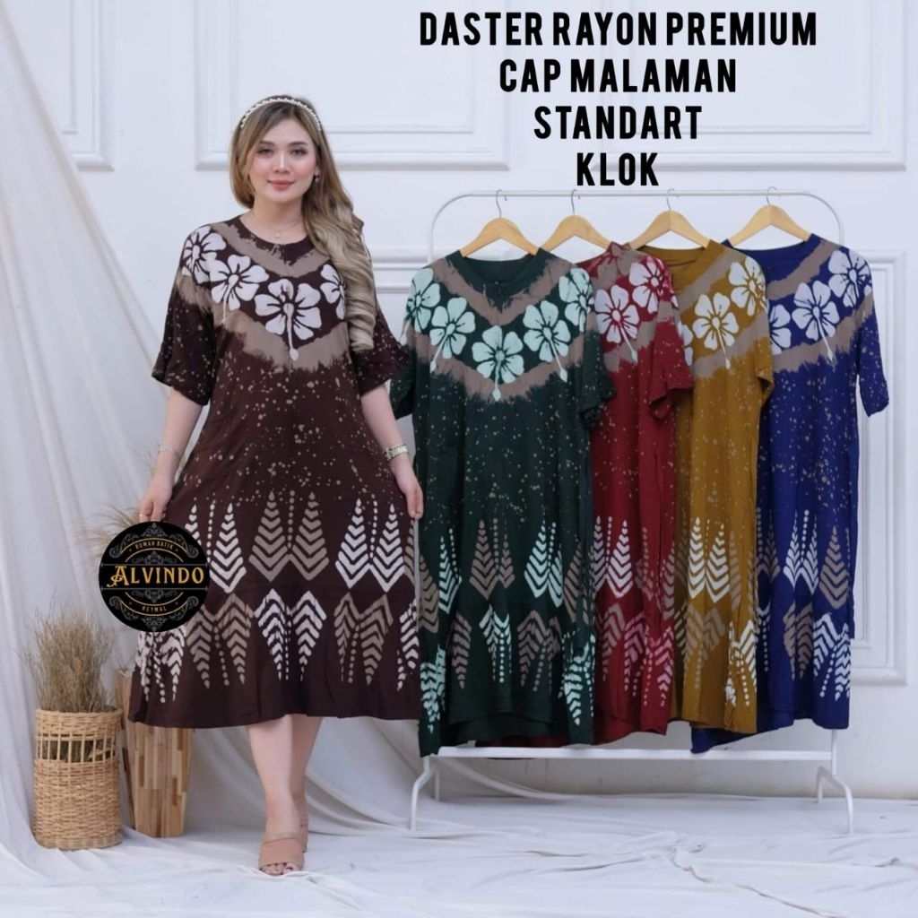 Daster rayon premium daster batik cap asli Pekalongan