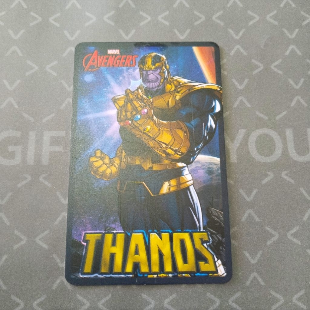 Thanos Kartu Avengers Card Marvel Superhero