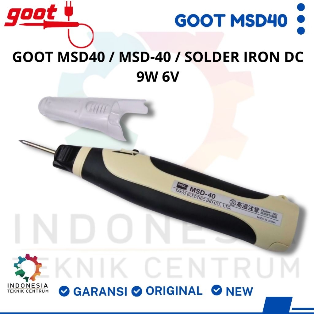 Goot MSD40 / MSD-40 / solder iron dc 9w 6v