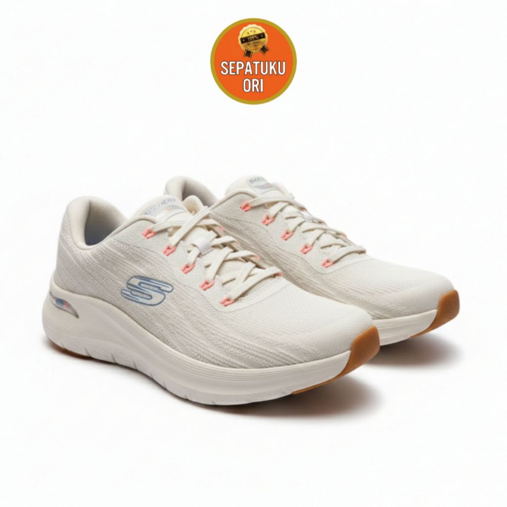 SEPATU WANITA SKECHERS ARCH FIT 2.0 RICH VISION NATURAL MULTI WOMENS NEW BNIB SPORT 150050 NTMT