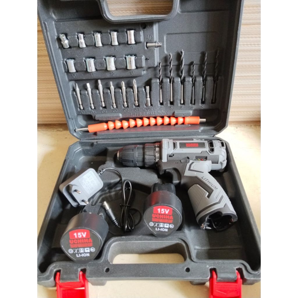Bor Baterai Cordless Uchiha 10mm 15vf