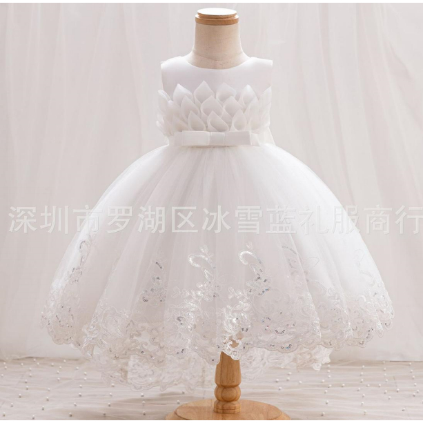 MSS-2025-Gaun  natal anak dress natal anak baju natal anak gaun kembang anak gaun mewah gaun payet d