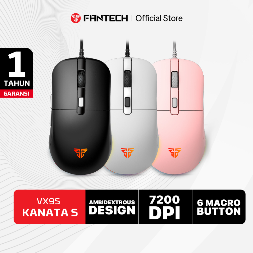 Fantech KANATA Mouse Gaming Kabel RGB Macro Software VX9 VX9S
