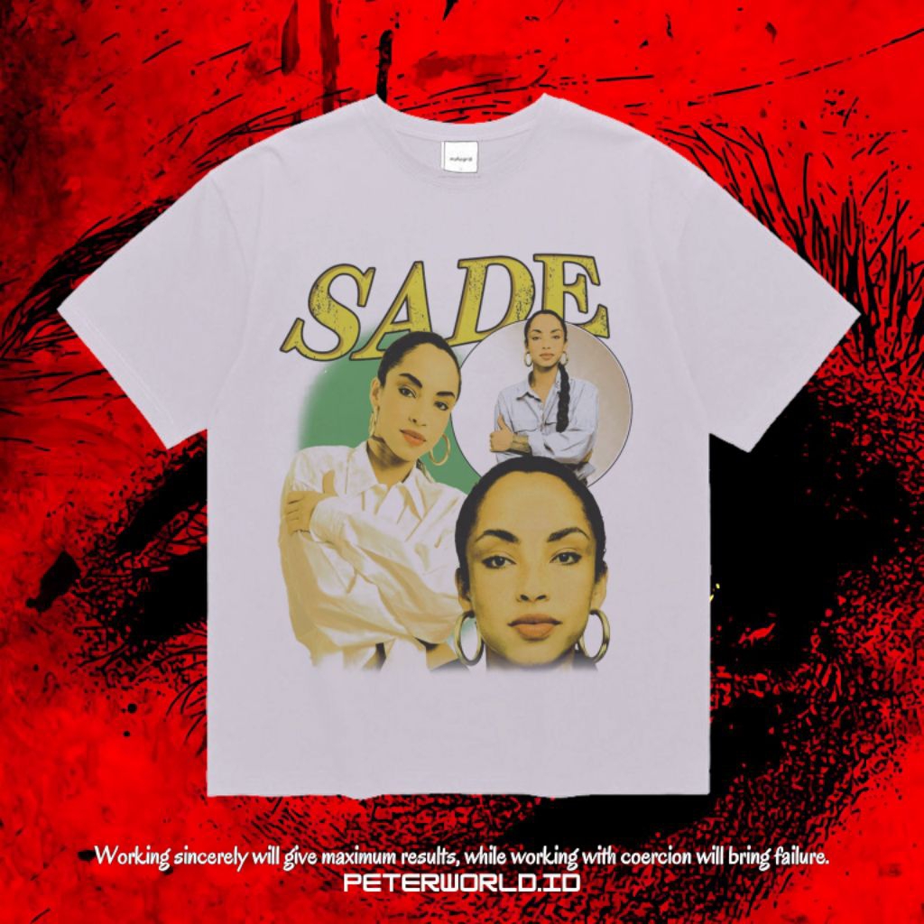 Peterworld "Sade" Kaos | T shirt | Kaos Sade Vintage Tee