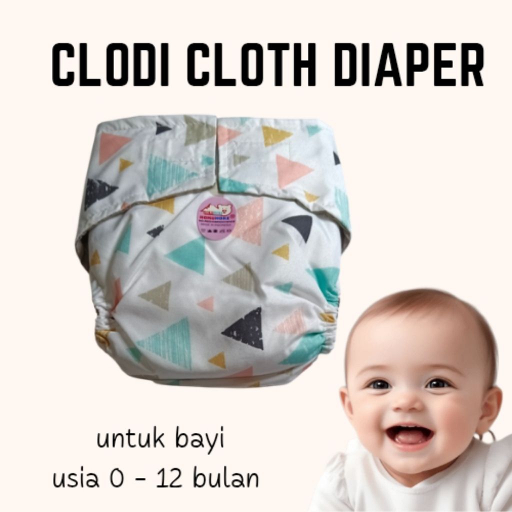 Clodi Cloth Diaper Velcro / Clodi popok kain perekat / popok kain bayi clodi