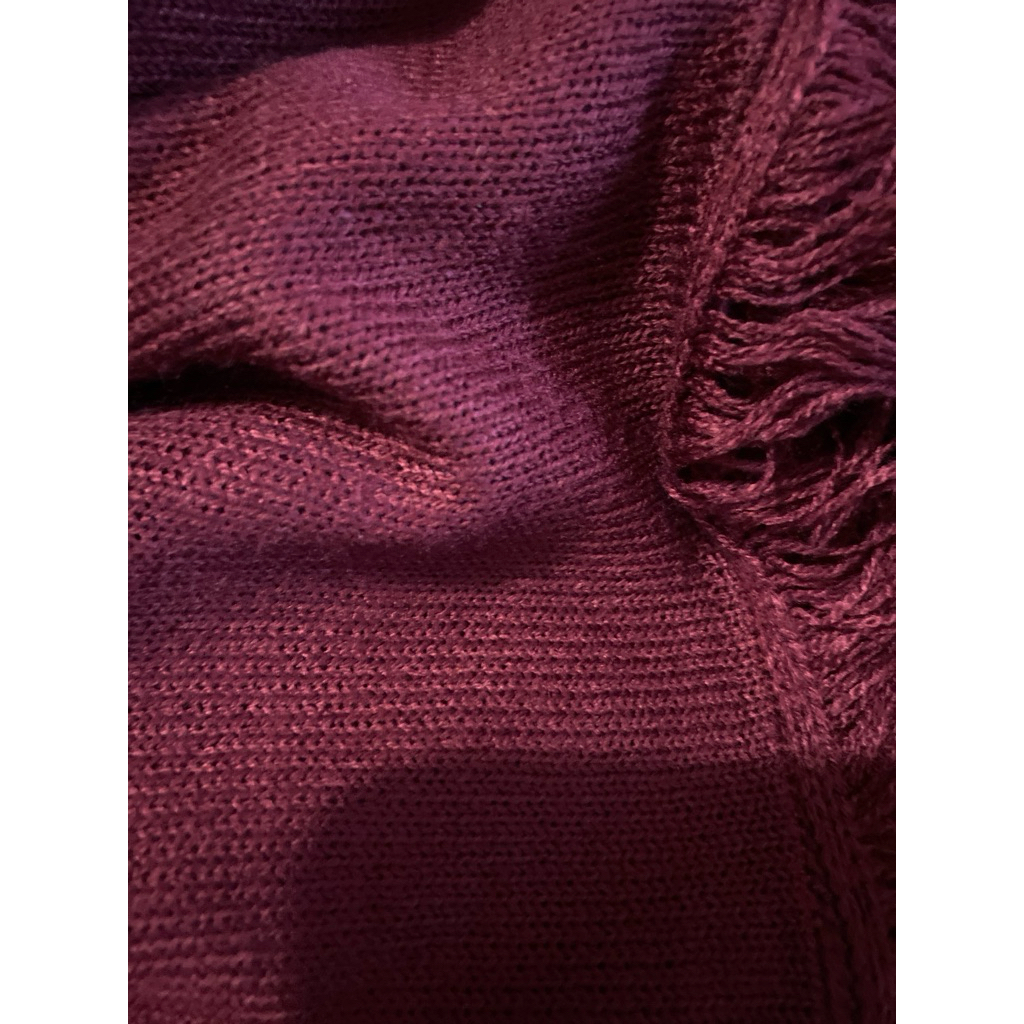 preloved atasan merah maroon