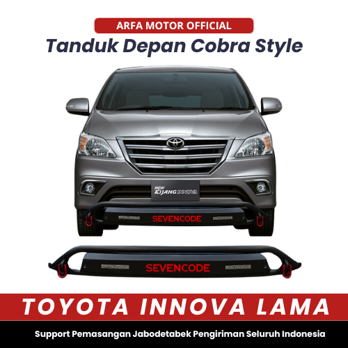 Pelindung Bumper Depan Innova Lama Model COBRA - Tanduk Mobil Innova 2015 Pengaman Bemper SevenCode