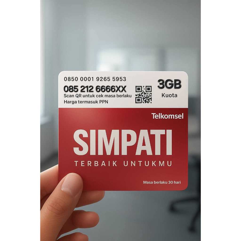 Nomor cantik Telkomsel seri 6666xx murah