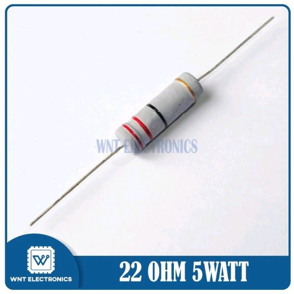 Resistor 22 Ohm 5W 5% 22R 22ohm 5 Watt Carbon Film Axial