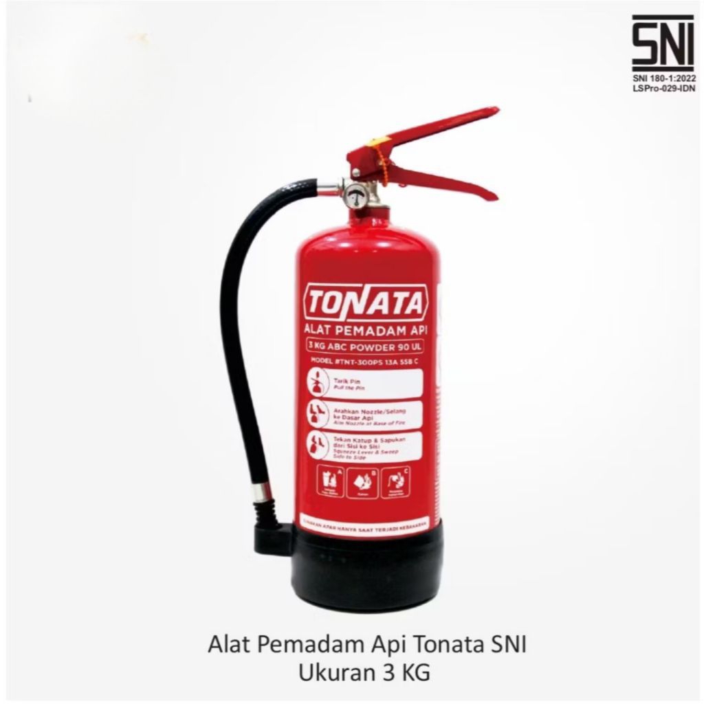 Apar Tonata 3Kg ABC Powder Alat Pemadam Api 3 Kg Fire Exthinguisher - SNI