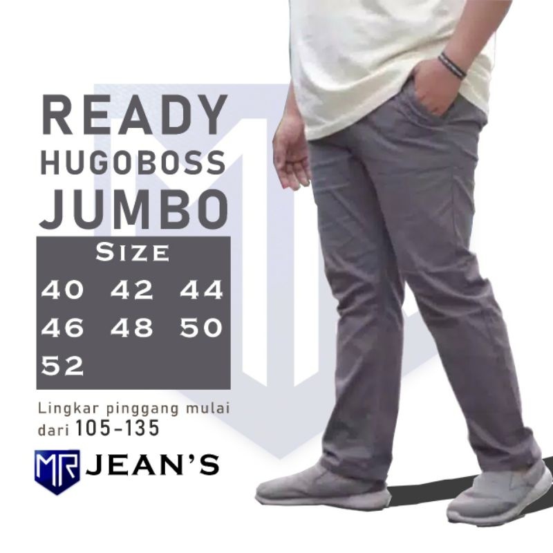 [COD] Celana Jumbo Chino Pria Katun Scoth Elastis