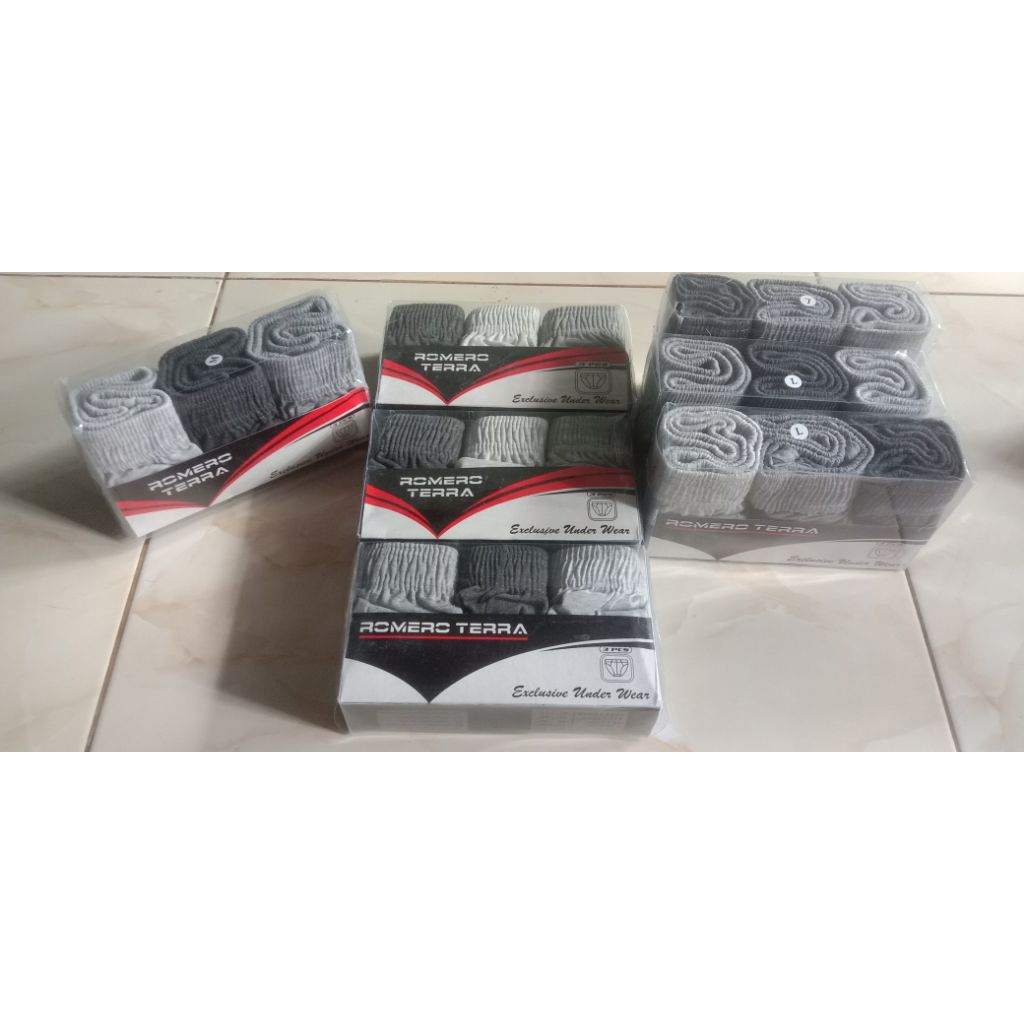 isi 3 pcs celana dalam romero terra/celana dalam pria dewasa/celana dalam segitiga