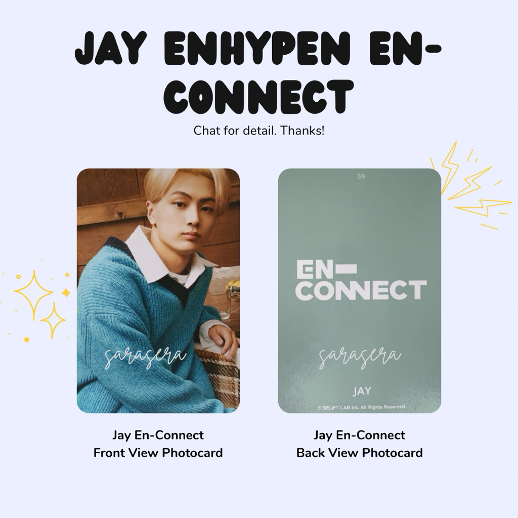 Photocard Jay Enhypen En-Connect