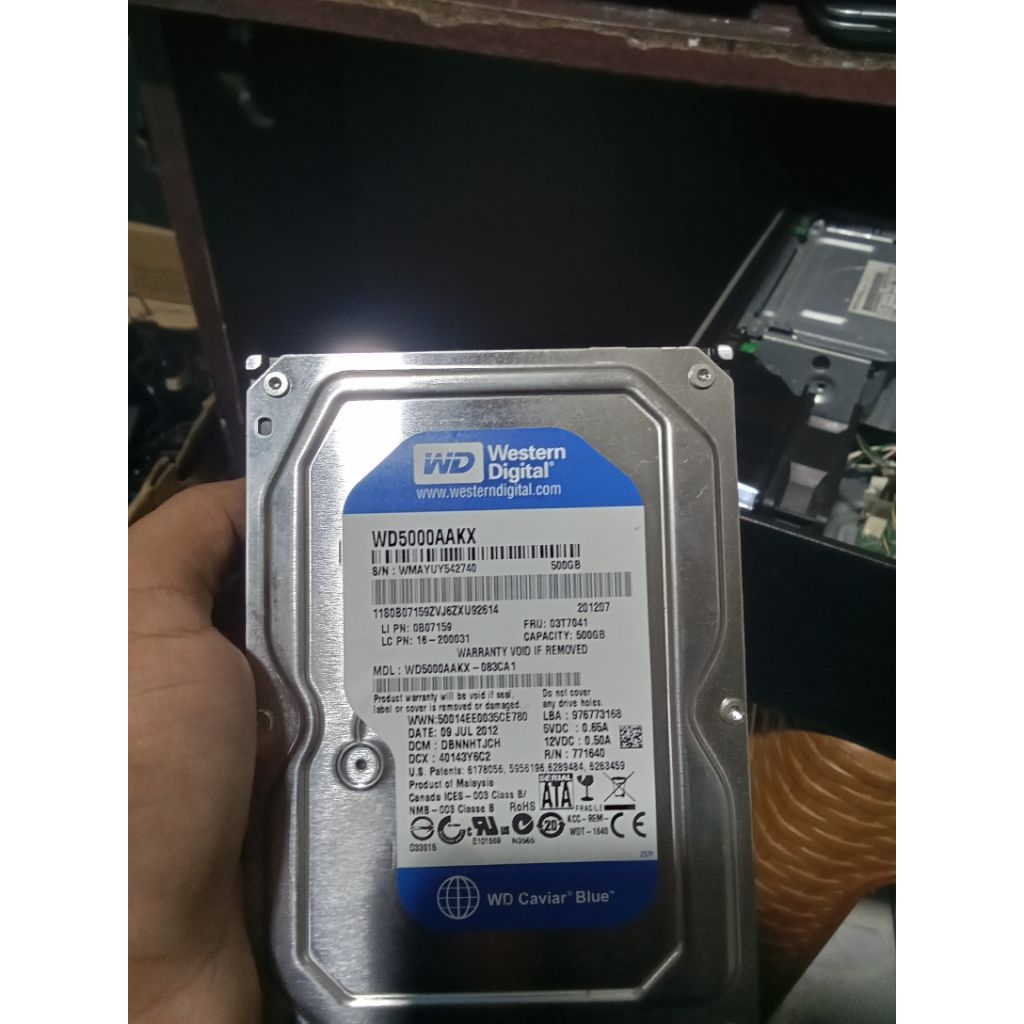 Hard Disk Internal (HDD) WD Caviar Blue WD5000AAKX 500GB SATA