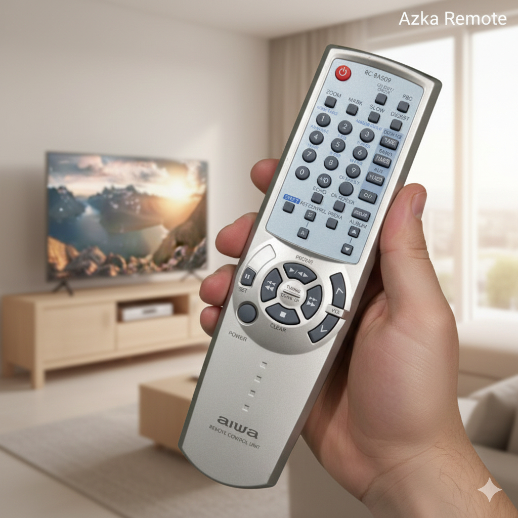 REMOTE REMOT DVD COMPO AIWA RC-BAS09 ORIGINAL ASLI