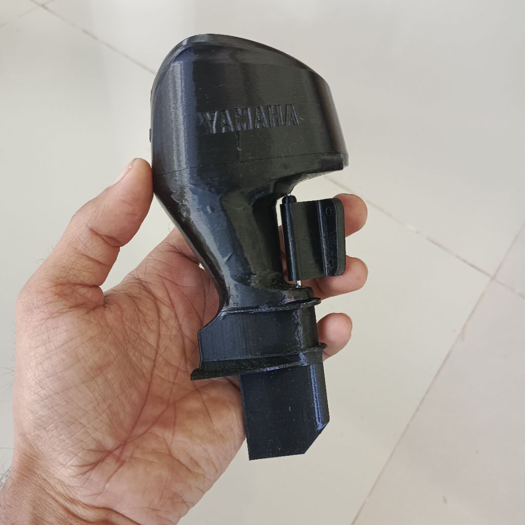 mesin tempel outboard versi ruder buat rc boat