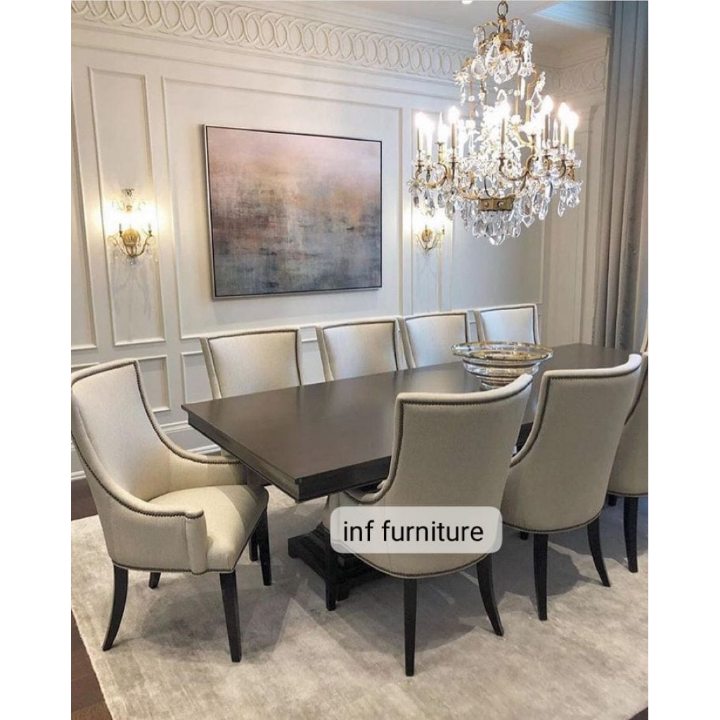 meja makan jati mewah set meja makan jati minimalis modern mewah