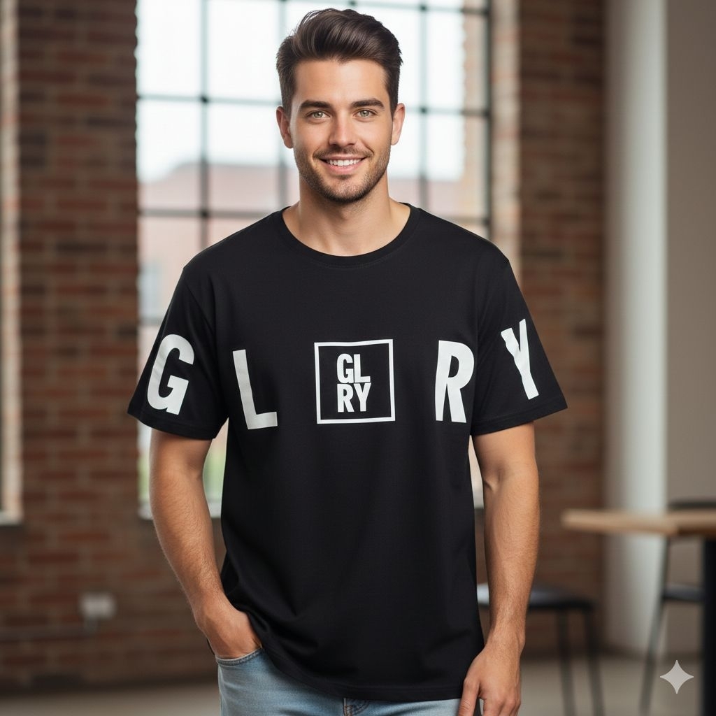 POSHBOY Kaos Atasan Pria Hitan Print Putih