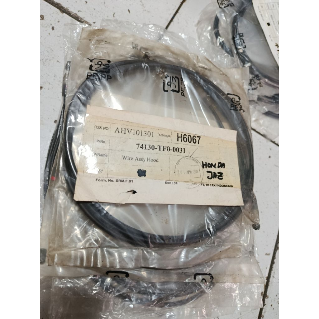 kabel kap mesin honda jazz