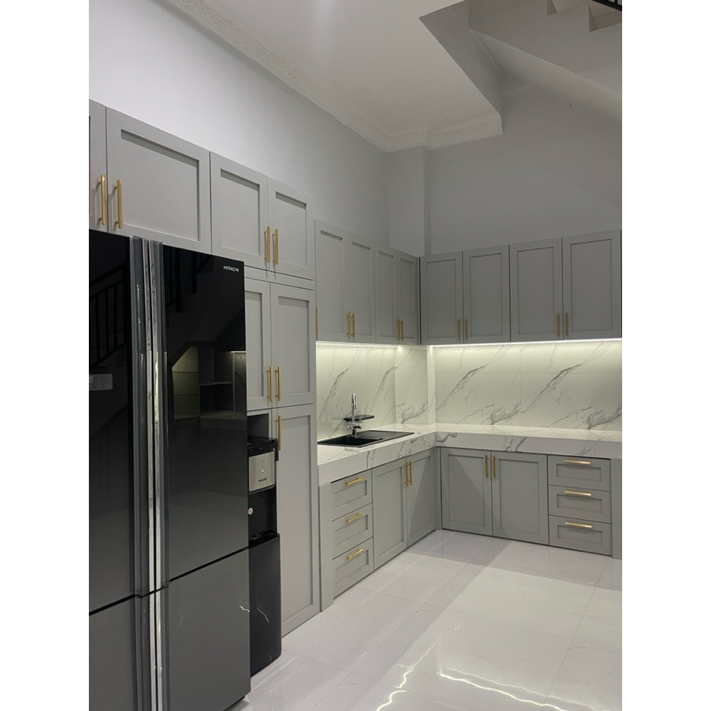 KITCHEN SET // LEMARI DAPUR // KITCHEN ABU // LEMARI SIMPLE // KITCHEN SET AESTHETC // LEMARI DAPUR 