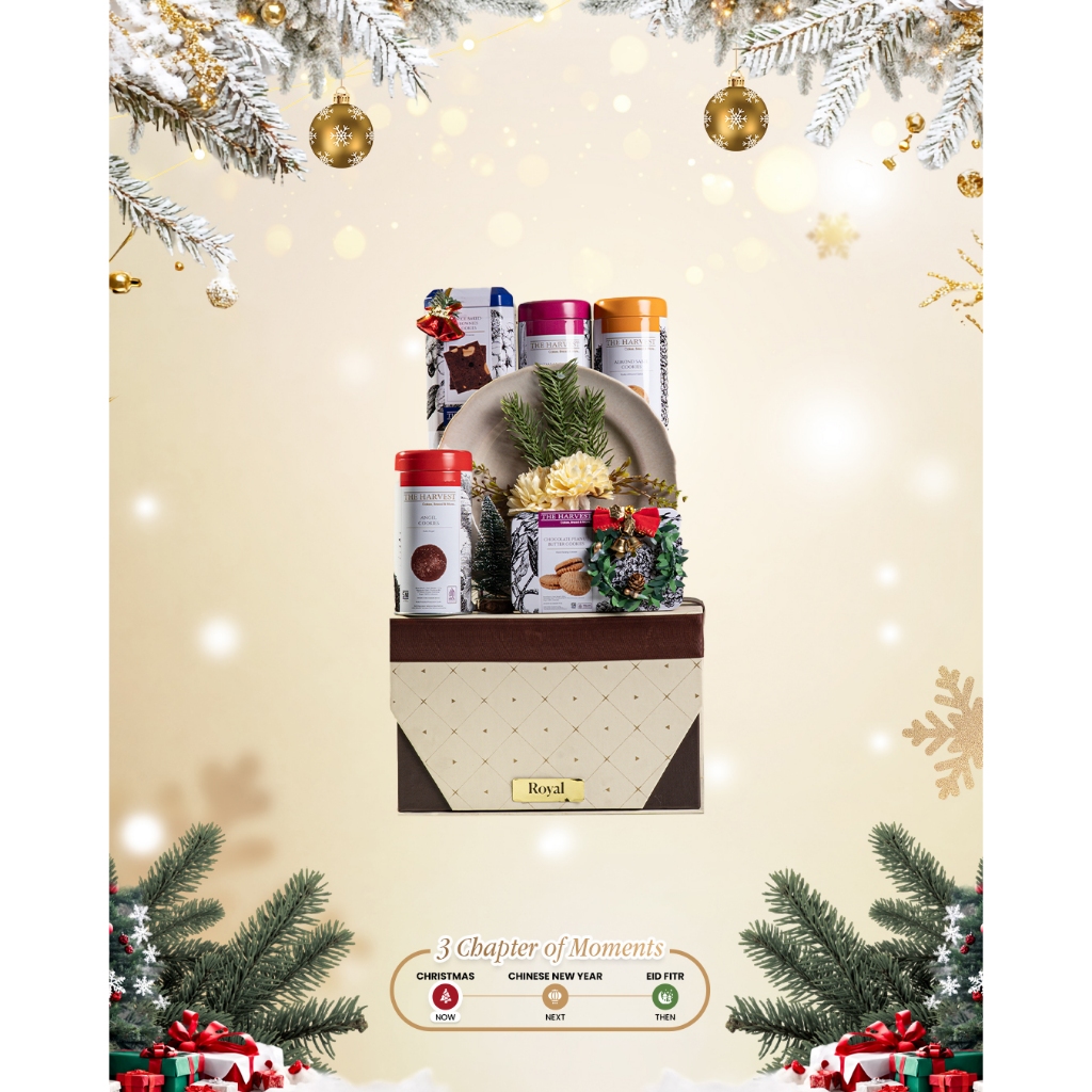 Parcel Natal Hampers Cantik - Harvest Cookies Parcel Royal