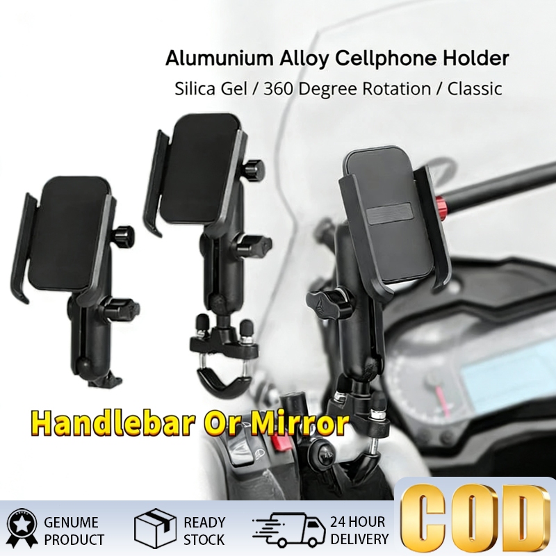 READY [COD] Holder HP DUDUKAN SPION DAN STANG ROTATE 360 Universal Phone holder Motor matic Sprint