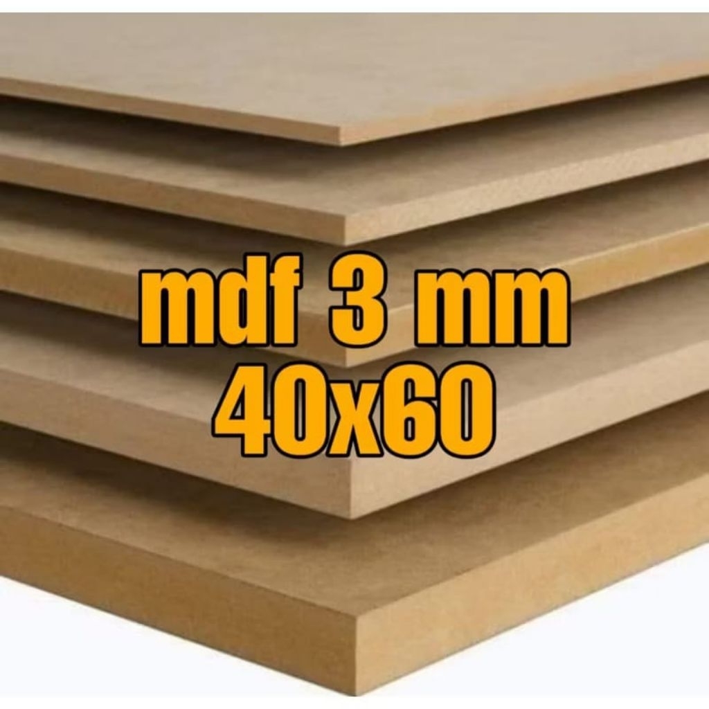 Papan mdf 40x60 3 mm
