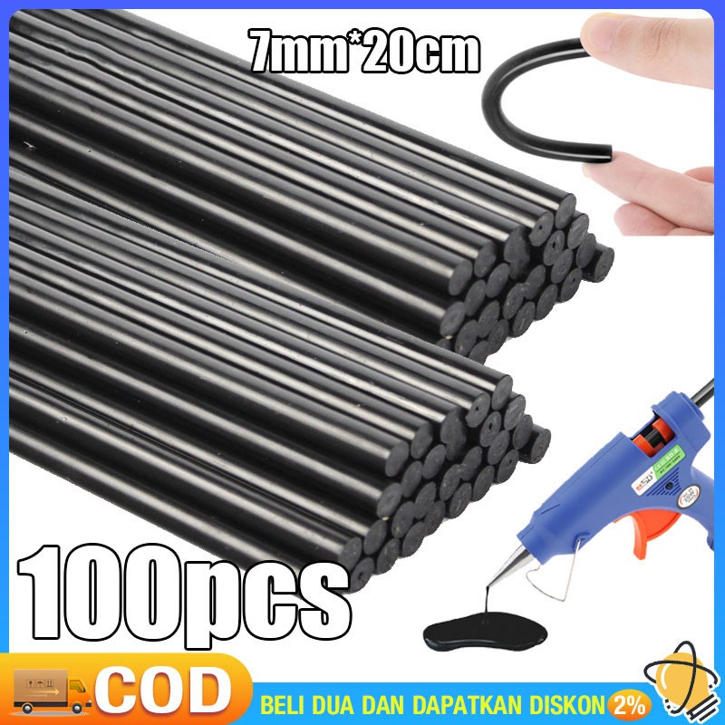 100PCS Lem Bakar Hitam German Kuat Anti Bocor Lem Tembak Glue Gun